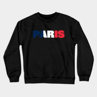 Paris Tricolor Blue White Red Crewneck Sweatshirt